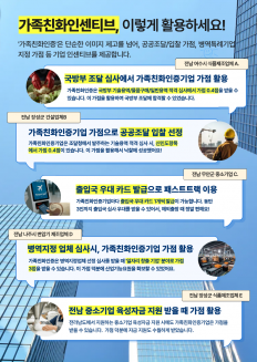 전남 가족친화인증기업에게 드리는 다양한 혜택! ‘가족친화 인센티브’